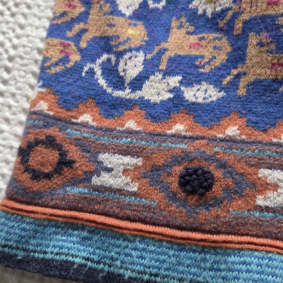 Anthropologie HWR Multicolor Patterned Sweater Pencil Skirt - Picture 8 of 9